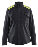 Blaklader Vlamvertragend Multinorm Dames Overhemd 40721512 dames inherent vlamwerend antistatisch reflectie HiVis zwart-fluo geel(9933)