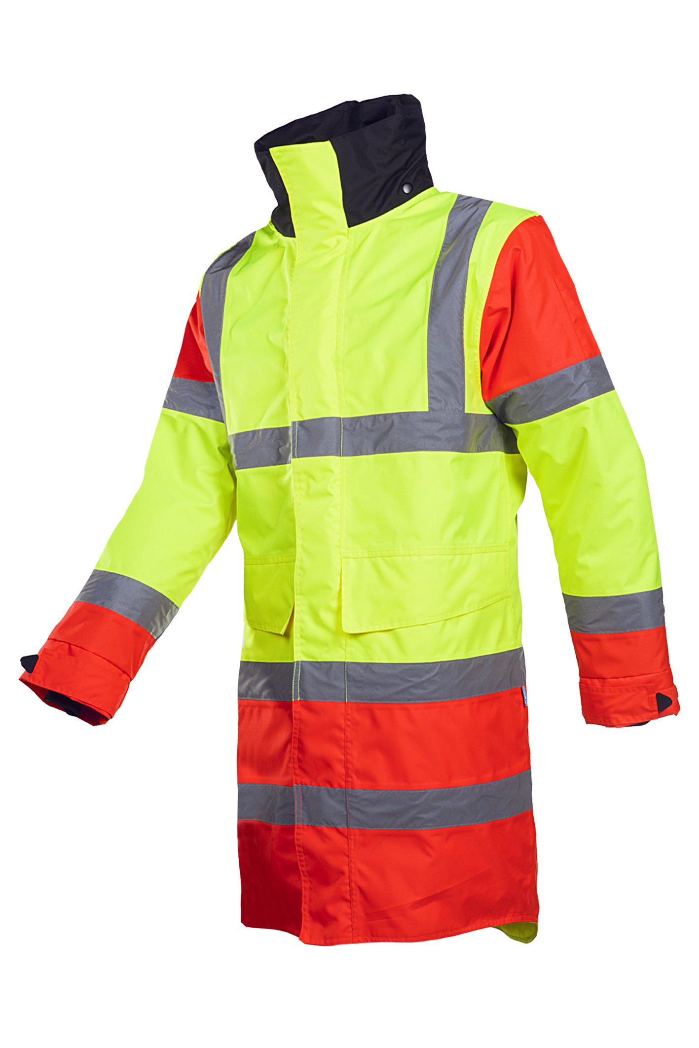 Sioen Jassen Thoras fluo geel-rood-zwart