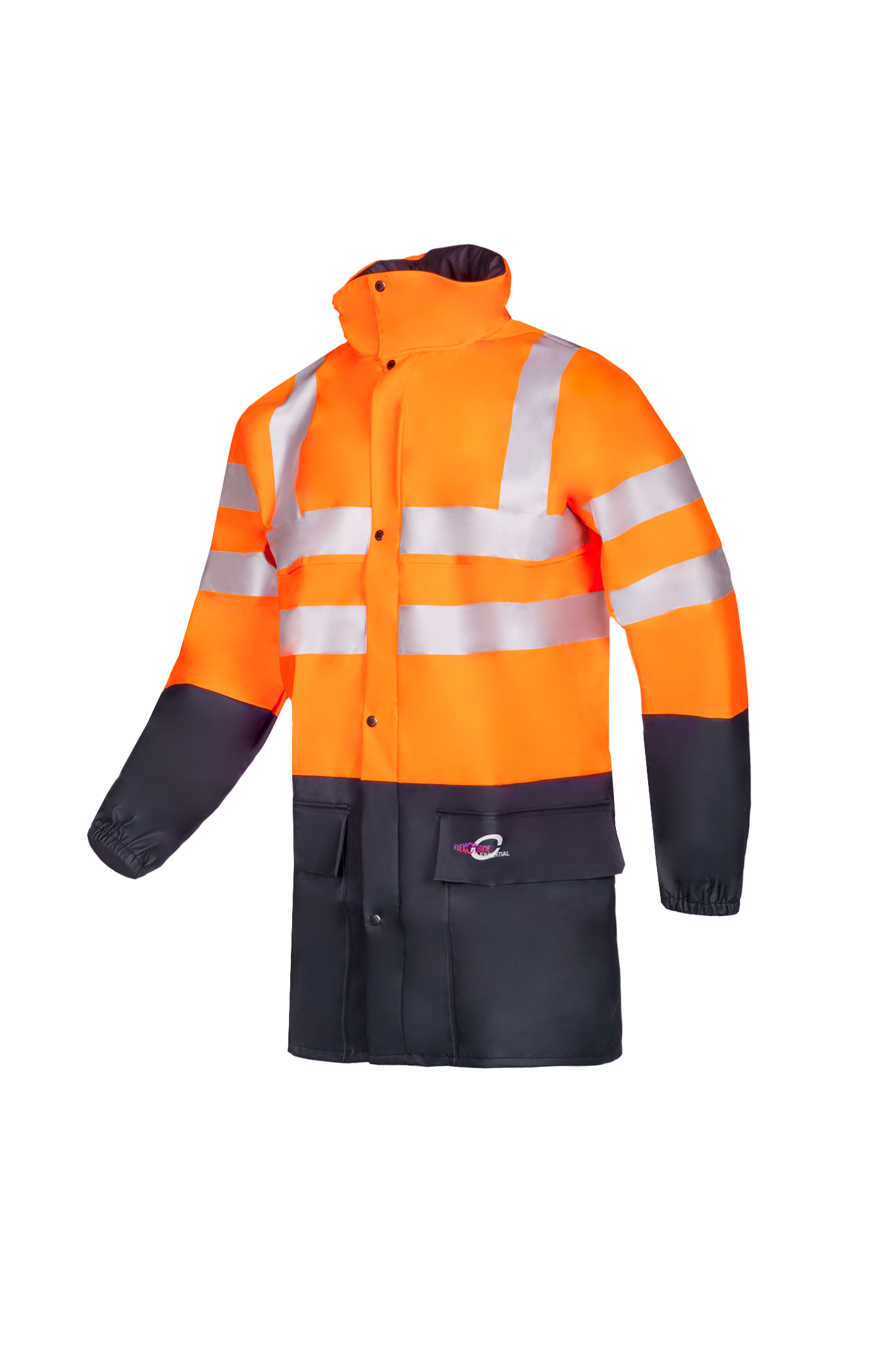 Sioen Jassen Carmaux fluo oranje-marineblauw