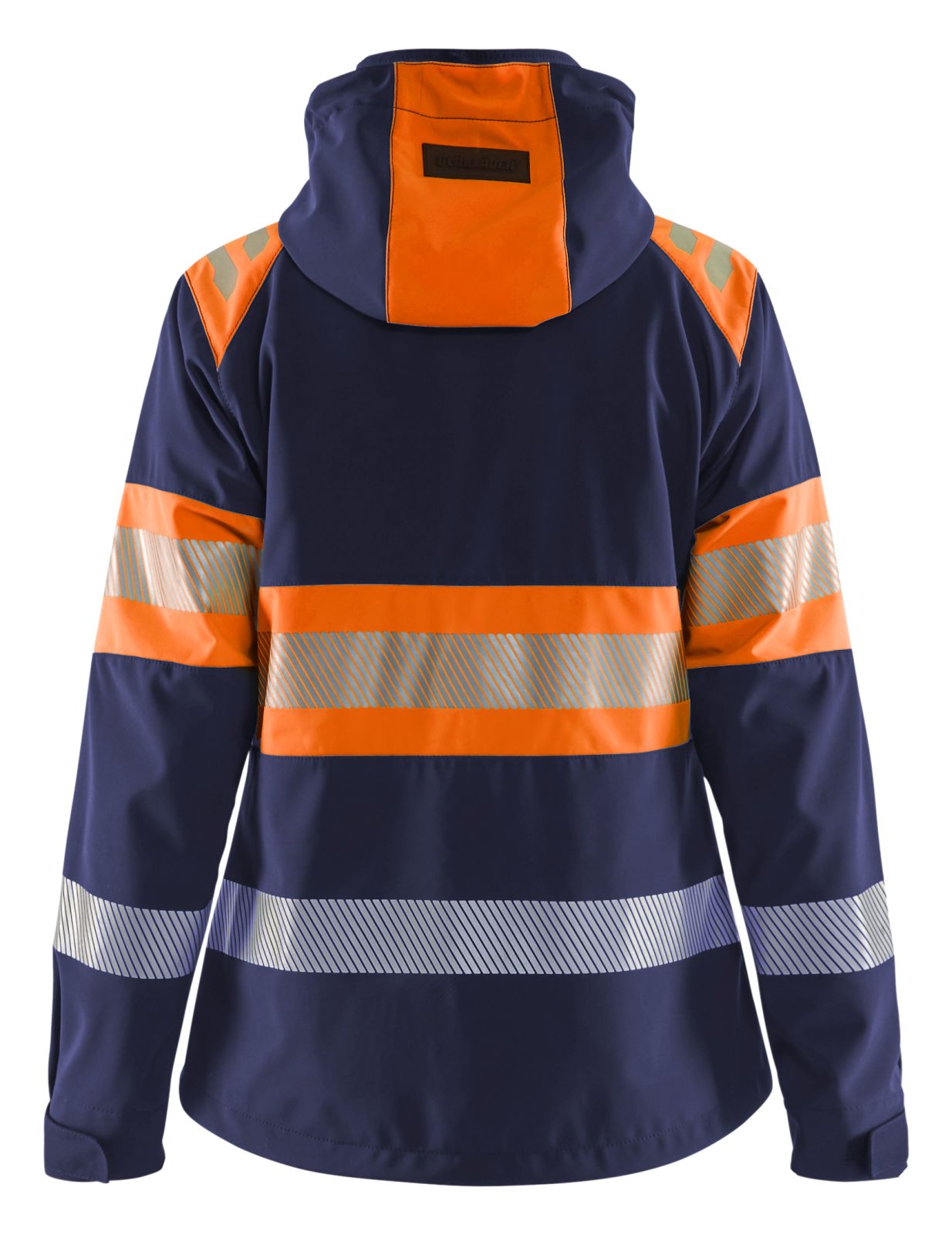 Blaklader High Vis Dames Jack 44042513 softshell dames HiVis waterdicht winddicht ademend marineblauw-oranje(8953)