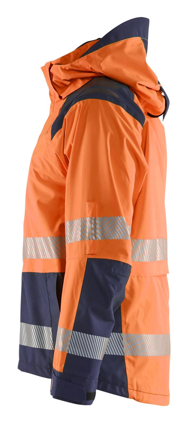Blaklader High Vis jassen 44351987 shell HiVis waterdicht fluo oranje-marineblauw(5389)
