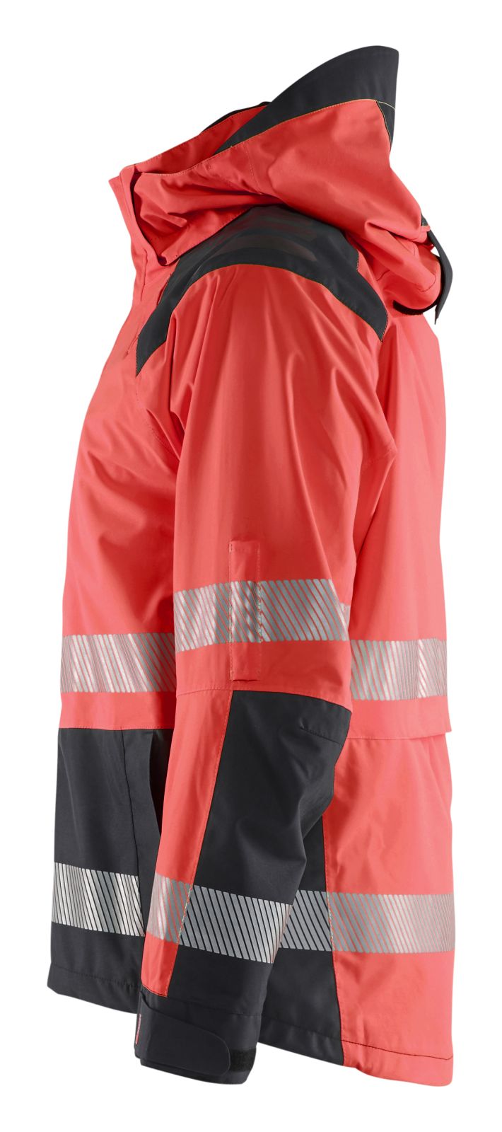 Blaklader High Vis jassen 44351987 shell HiVis waterdicht fluo rood-zwart(5599)
