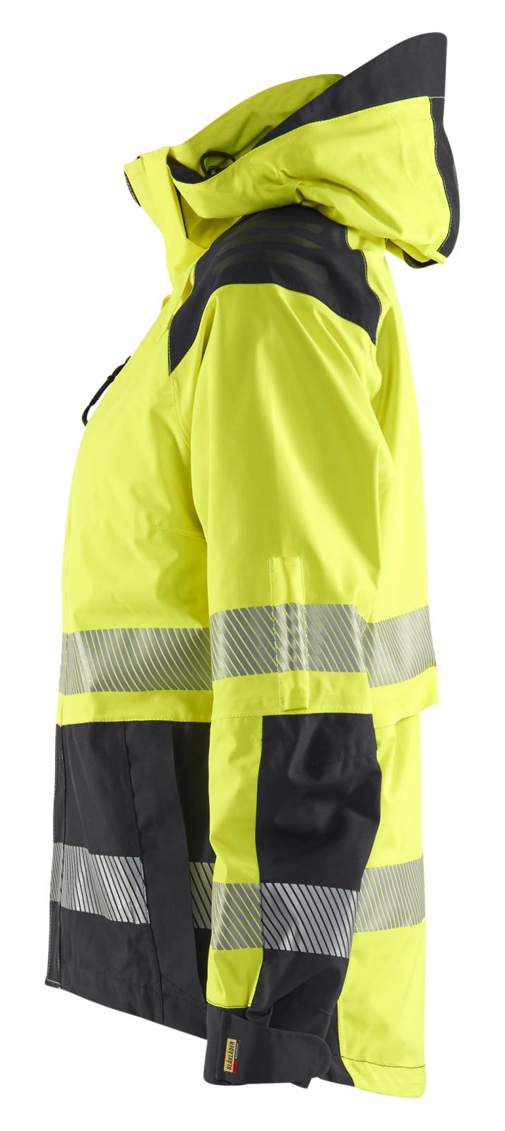 Blaklader High Vis jassen 44361987 shell HiVis waterdicht dames fluo geel-zwart(3399)