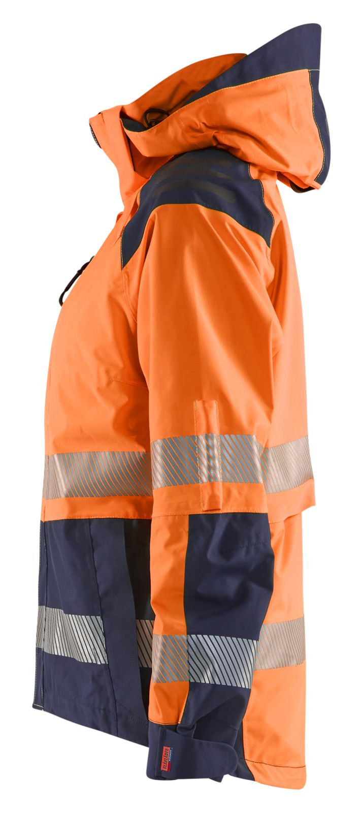 Blaklader High Vis jassen 44361987 shell HiVis waterdicht dames fluo oranje-marineblauw(5389)