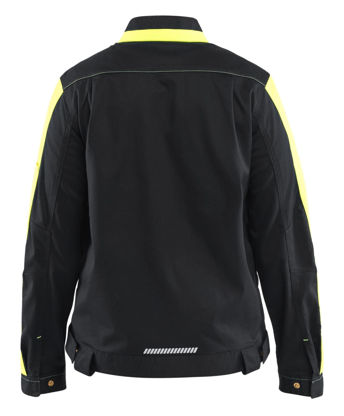 Blaklader Industrie Dames Jack 44431832 stretch zwart-fluo geel(9933)