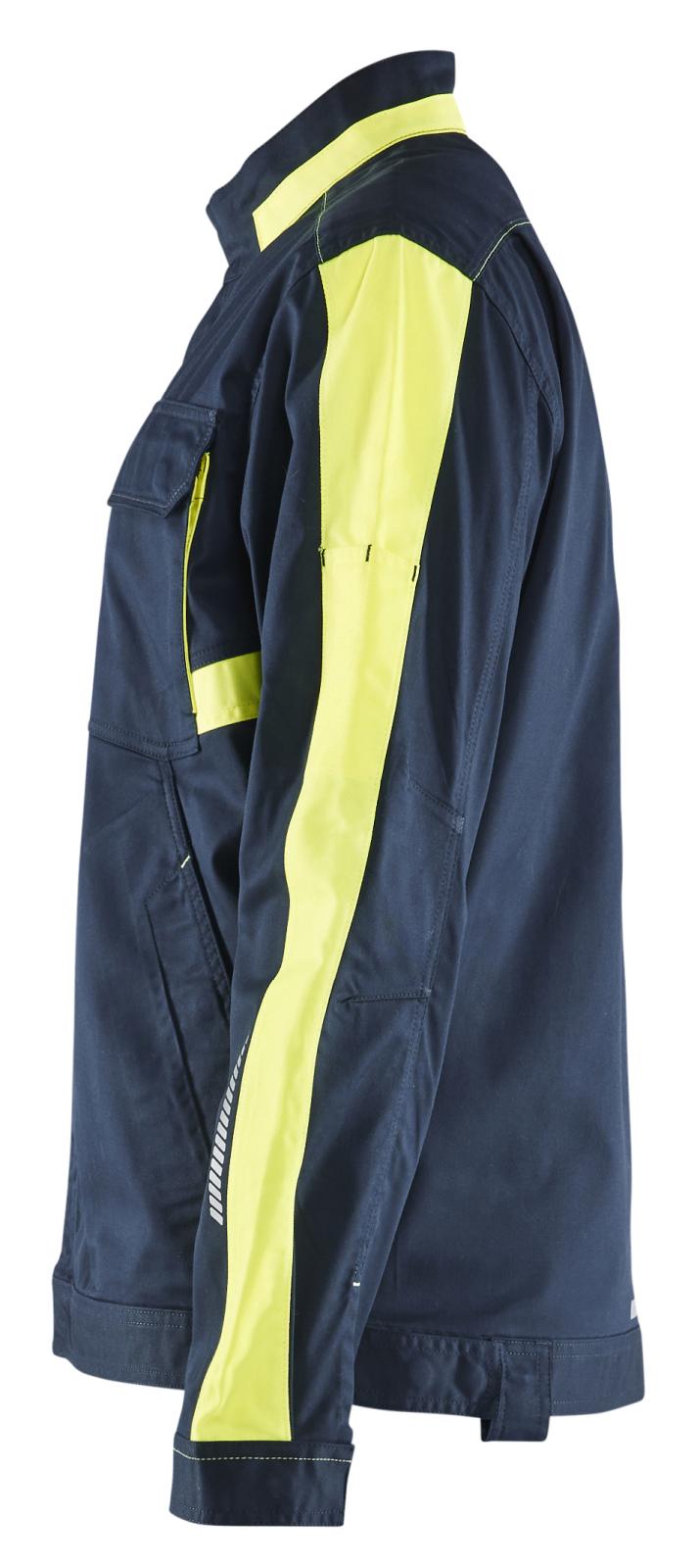 Blaklader Industrie jassen 44441832 stretch HiVis donker marineblauw-fluo geel(8633)