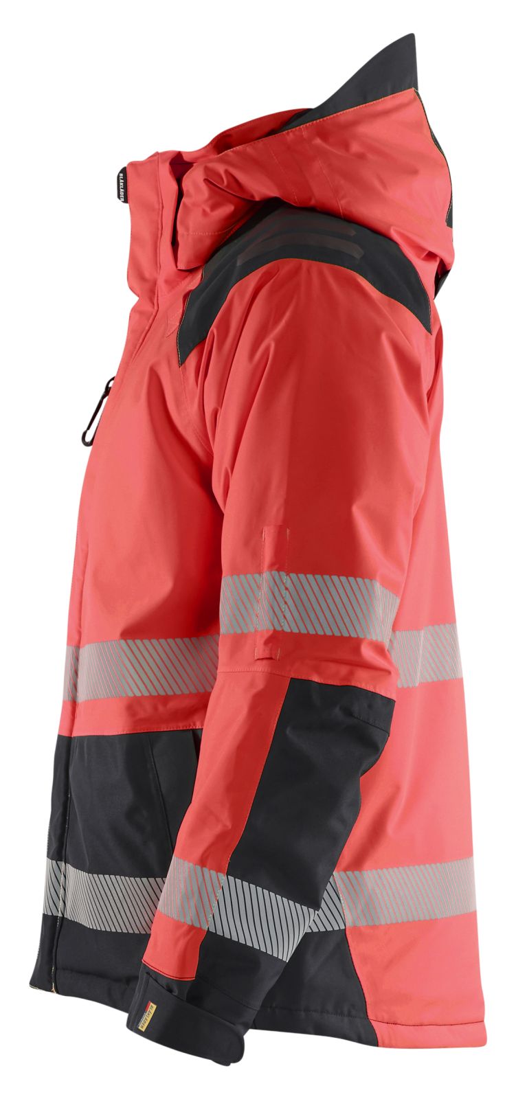 Blaklader High Vis jassen 44551987 winter HiVis fluo rood-zwart(5599)