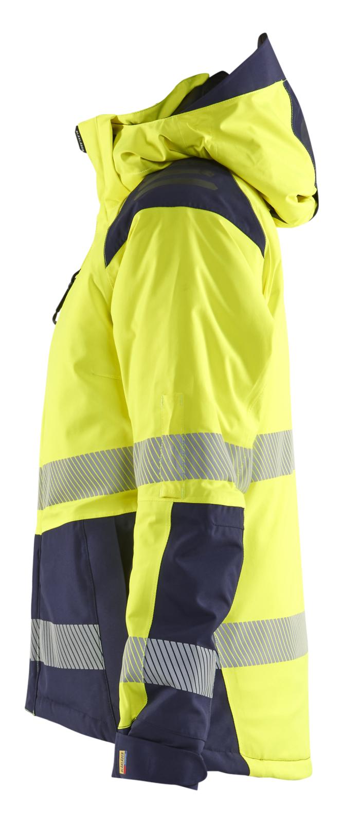 Blaklader High Vis jassen 44561987 winter HiVis waterdicht dames fluo geel-marineblauw(3389)