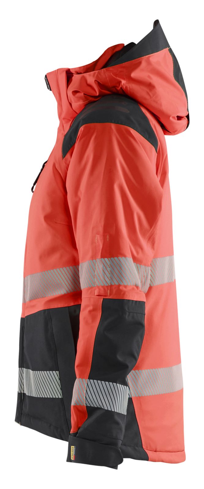 Blaklader High Vis jassen 44561987 winter HiVis waterdicht dames fluo rood-zwart(5599)