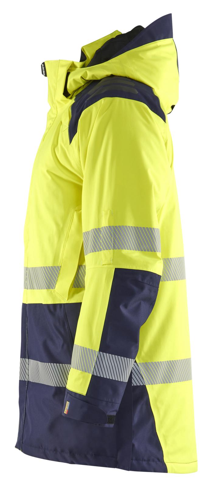 Blaklader High Vis jassen 44571987 winter HiVis waterdicht fluo geel-marineblauw(3389)