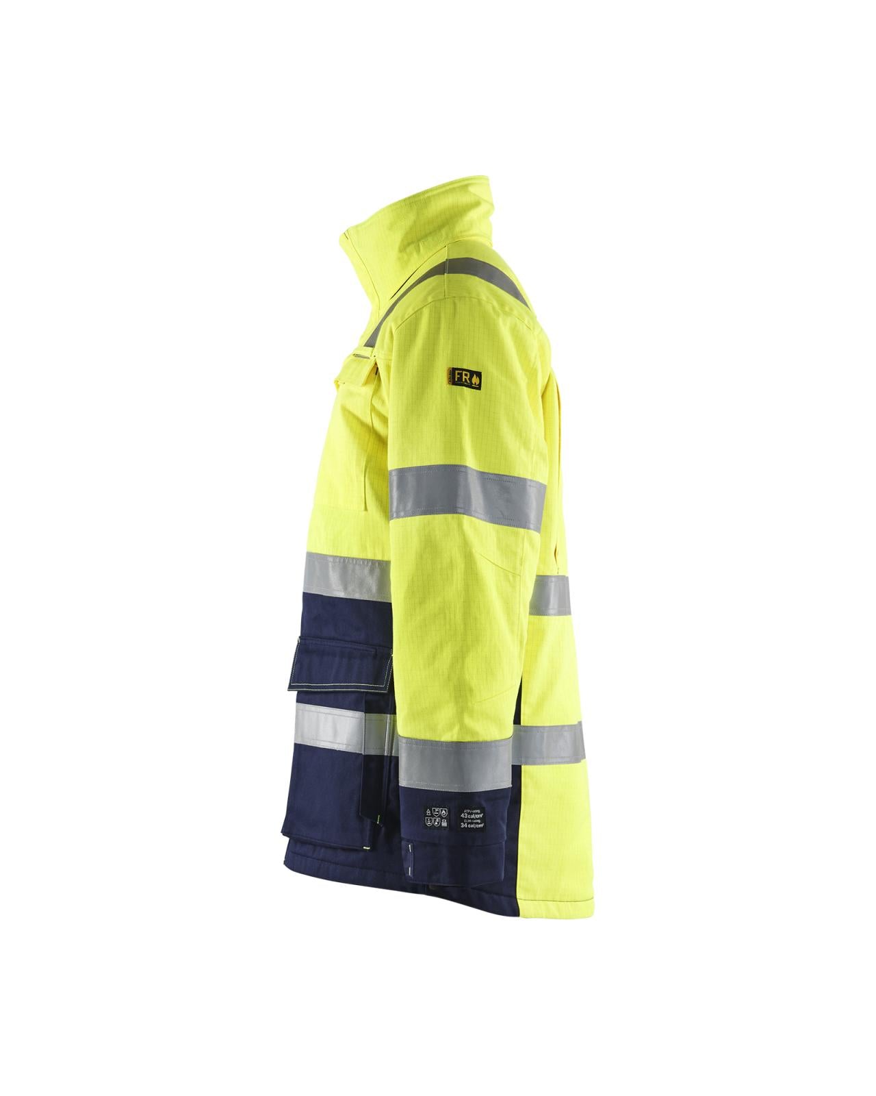 Blaklader jassen 44671514 fluo geel-marineblauw(3389)