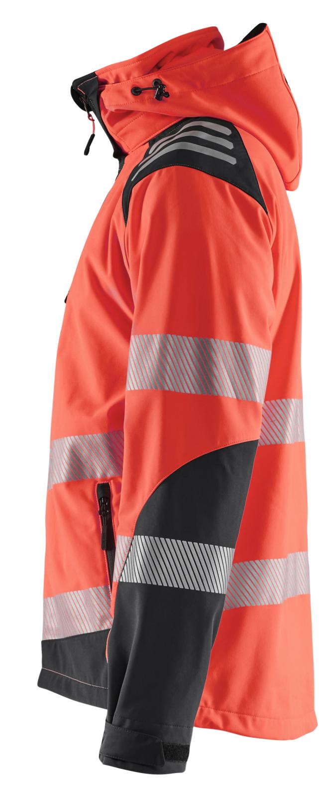 Blaklader Jassen 44912513 HiVis fluo rood-zwart(5599)