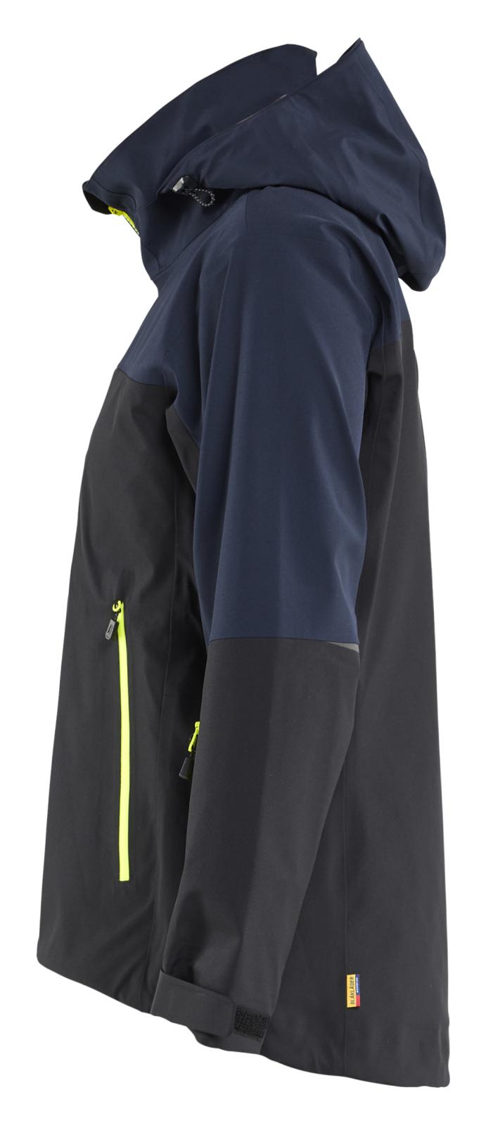 Blaklader Dames Striker Dames Jack 47081916 Shell stretch donker marineblauw-fluo geel(8633)