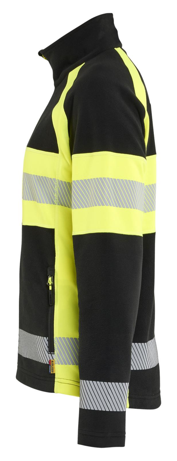 Blaklader Dames High Vis Vest 47181010 Microfleece HiVis zwart-fluo geel(9933)