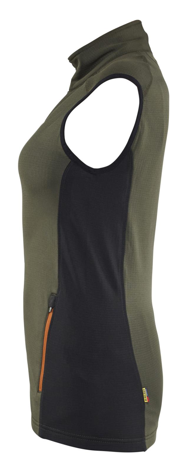Blaklader Dames Striker Bodywarmer 47462539 fleece woudgroen-roestbruin(4240)