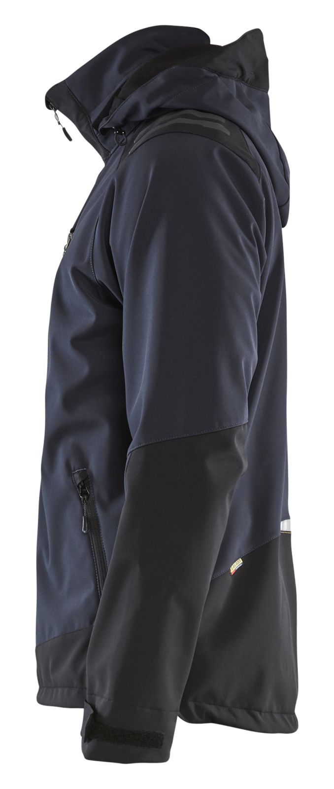 Blaklader Wind regen sneeuw Jassen 47492513 softsheel waterdicht donkerblauw-geel(8635)