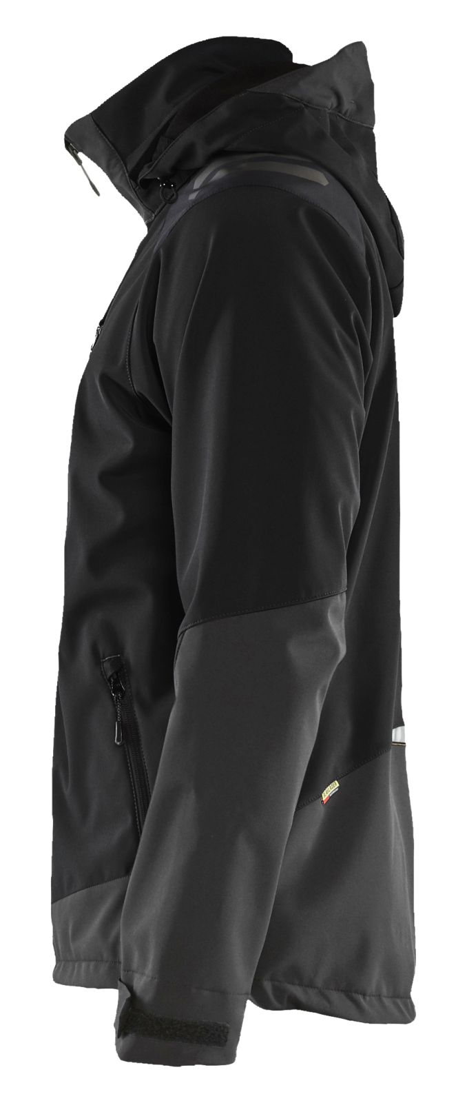 Blaklader Wind regen sneeuw Jassen 47492513 softsheel waterdicht zwart-fluo geel(9933)