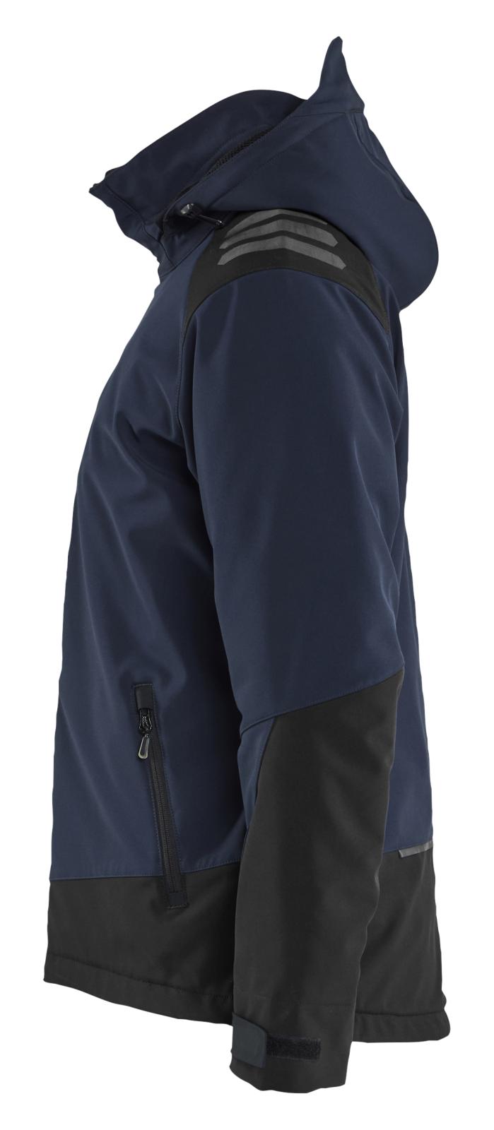 Blaklader Wind/regen/sneeuw Jack 47502513 Lichtgewicht softshell gevoerd donker marineblauw-zwart(8699)