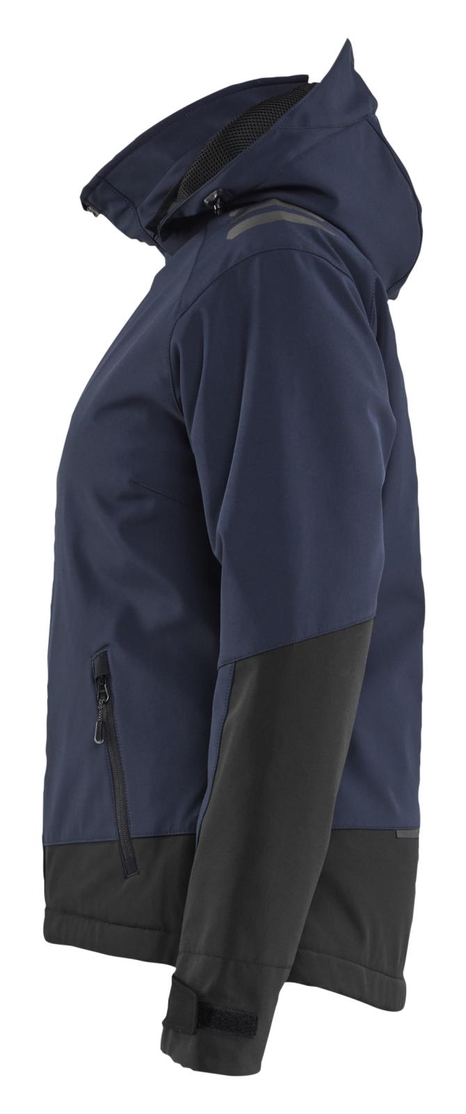 Blaklader Dames Jack 47512513 Lichtgewicht softshell gevoerd donker marineblauw-zwart(8699)