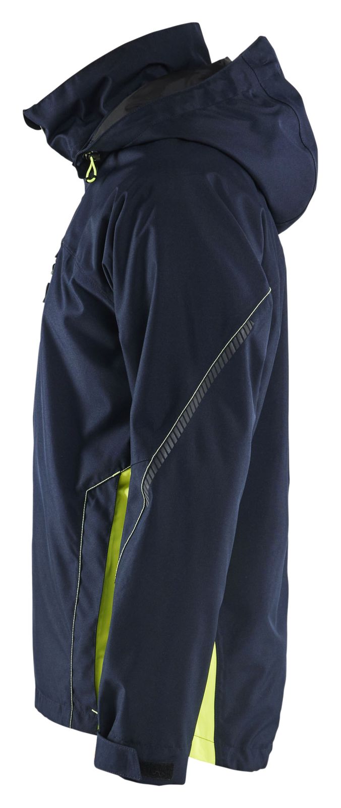 Blaklader Wind regen sneeuw Bi-Colour Jack 47901977 shell waterdicht winddicht ademend donker marineblauw-fluo geel(8633)