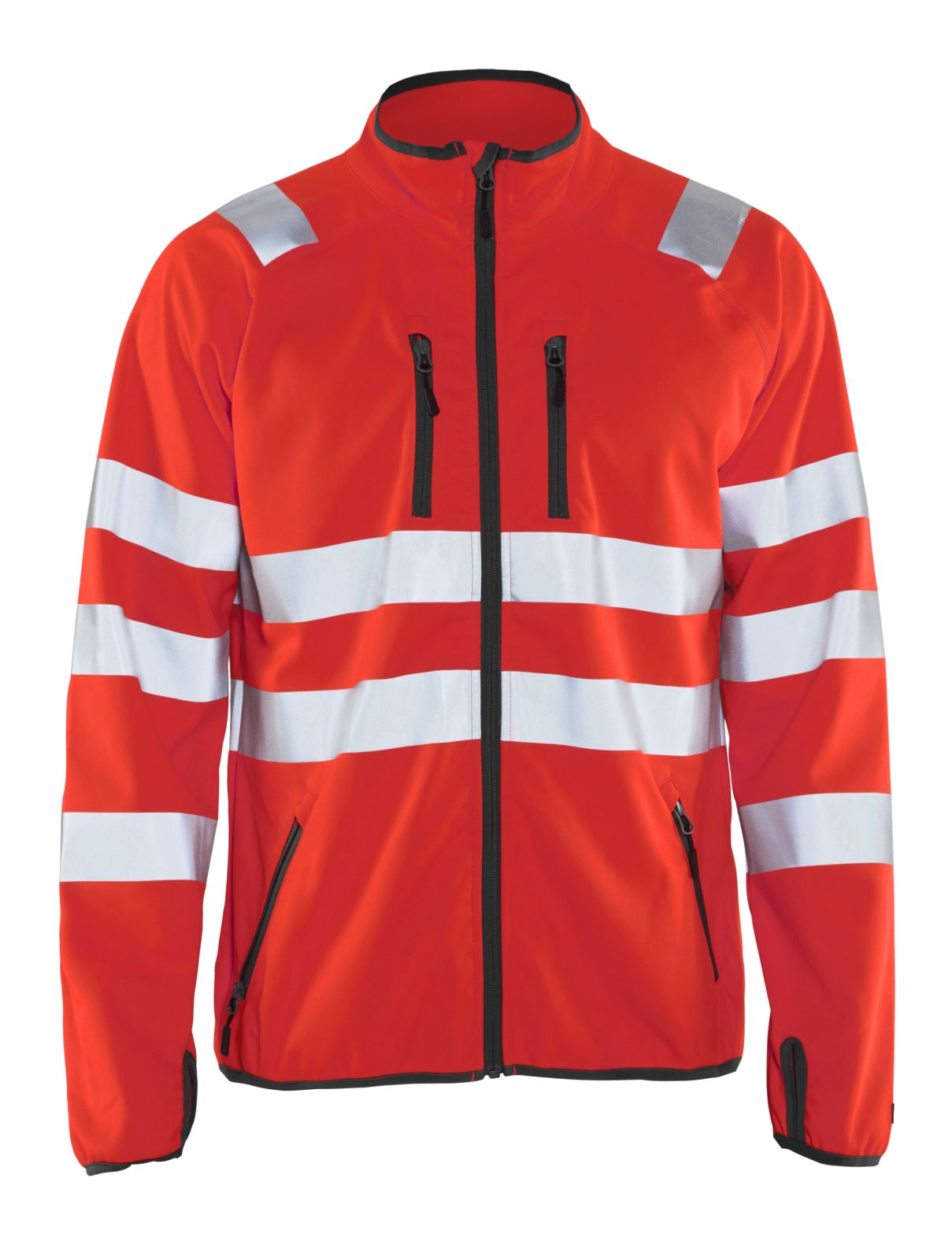 Blaklader High Vis jacks 49062512 softshell HiVis fluo rood(5500)