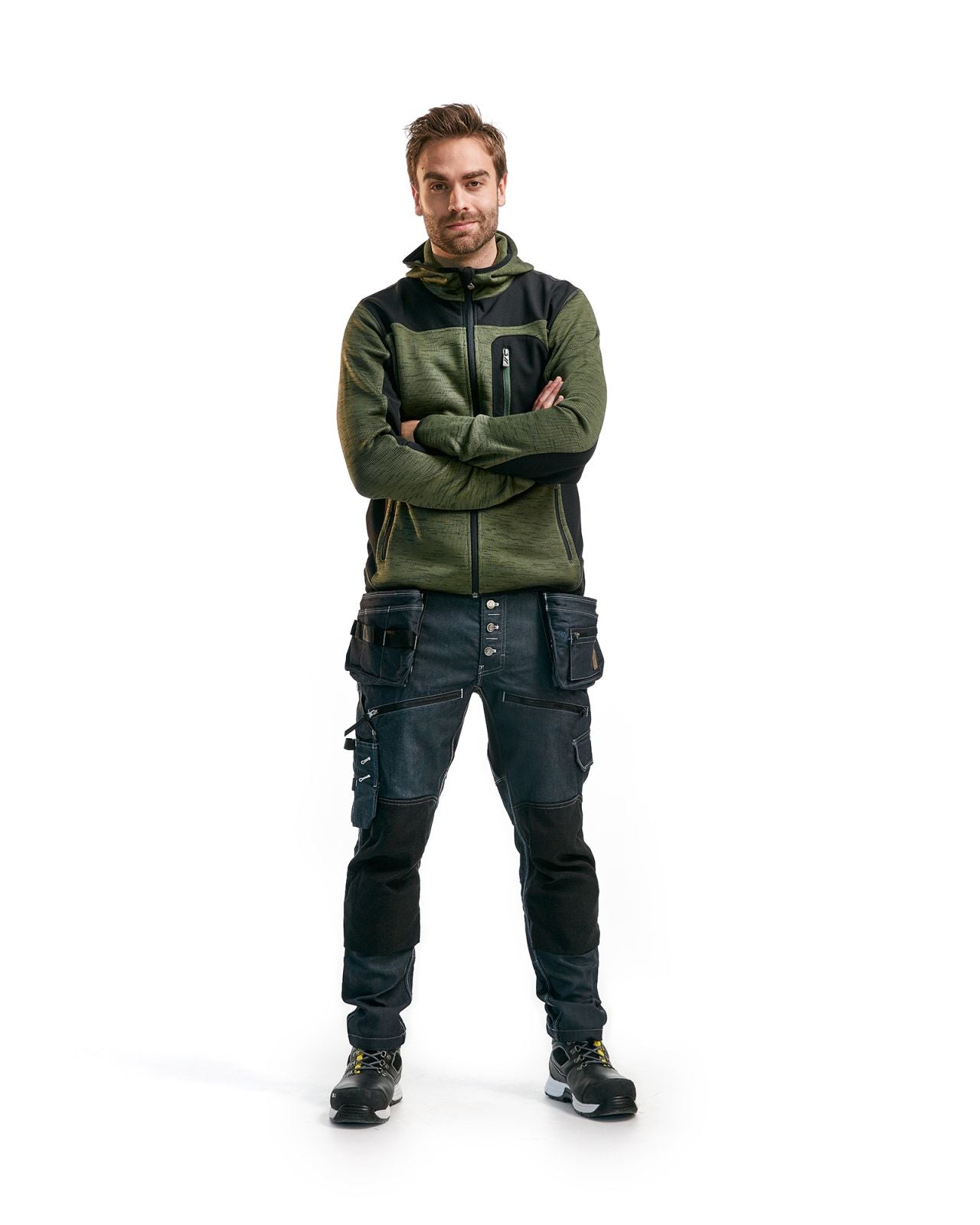 Blaklader Vesten 49302117 army groen-zwart(4699)