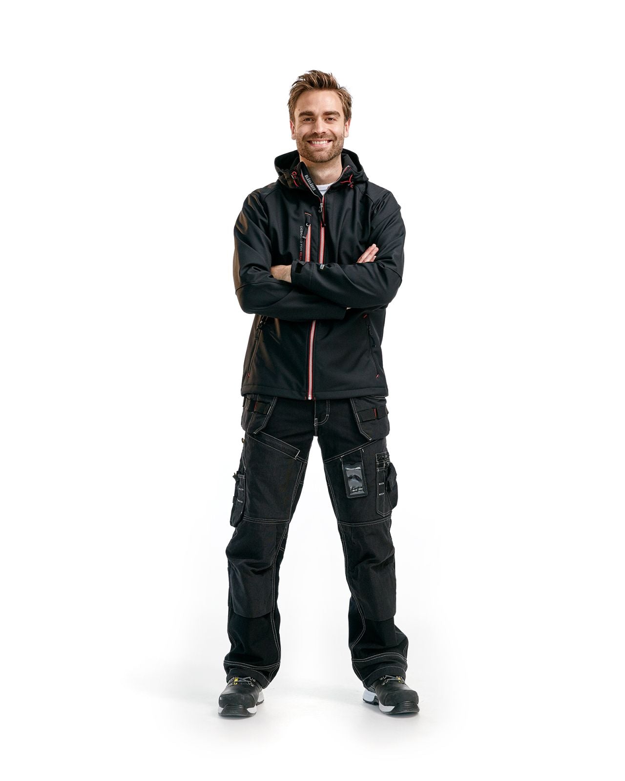 Blaklader Jassen 49492517 zwart-rood(9956)