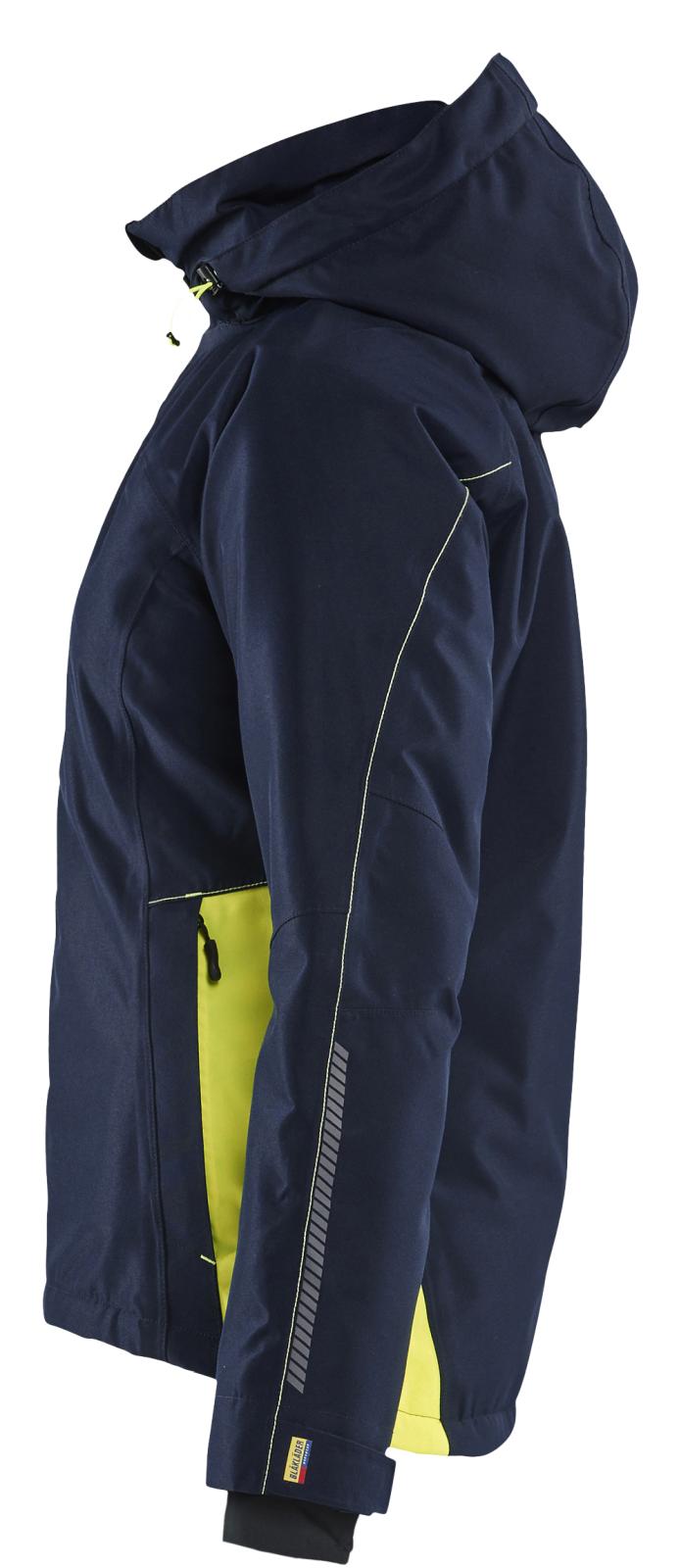 Blaklader jassen 49721977 winter donker marineblauw-fluo geel(8633)