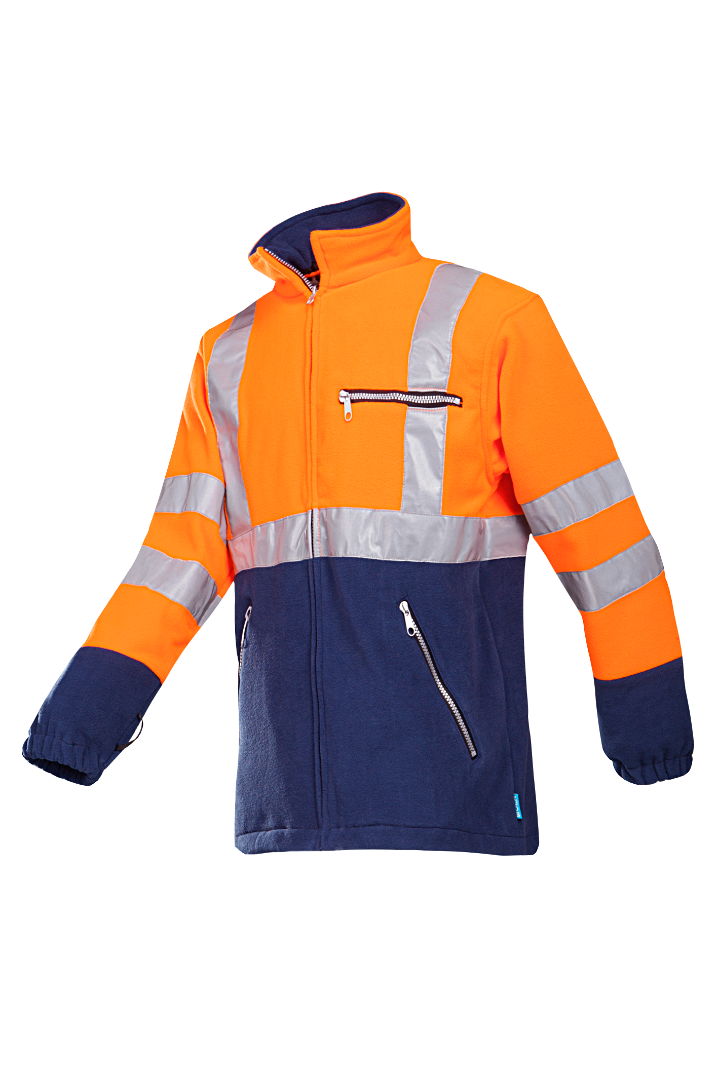 Sioen Jassen Kingley HiVis Inritsbaar fluo oranje-marineblauw