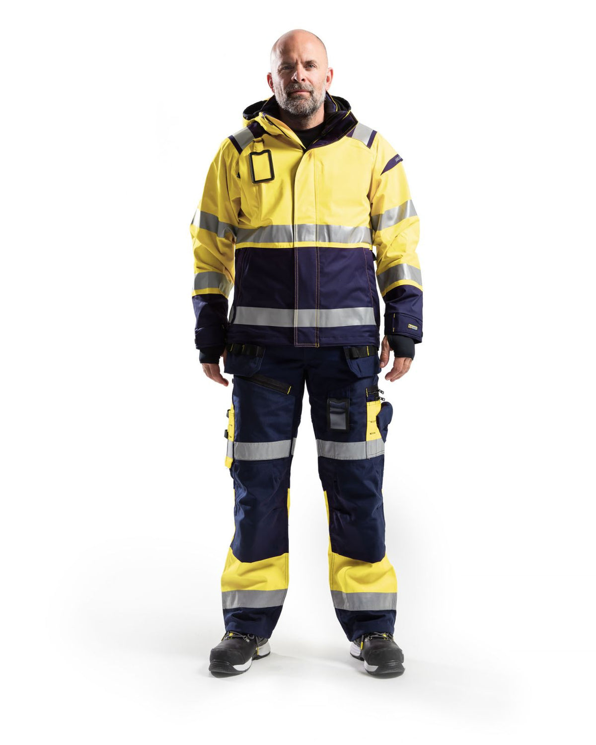 Blaklader Jassen 49871987 HiVis fluo geel-marineblauw(3389)