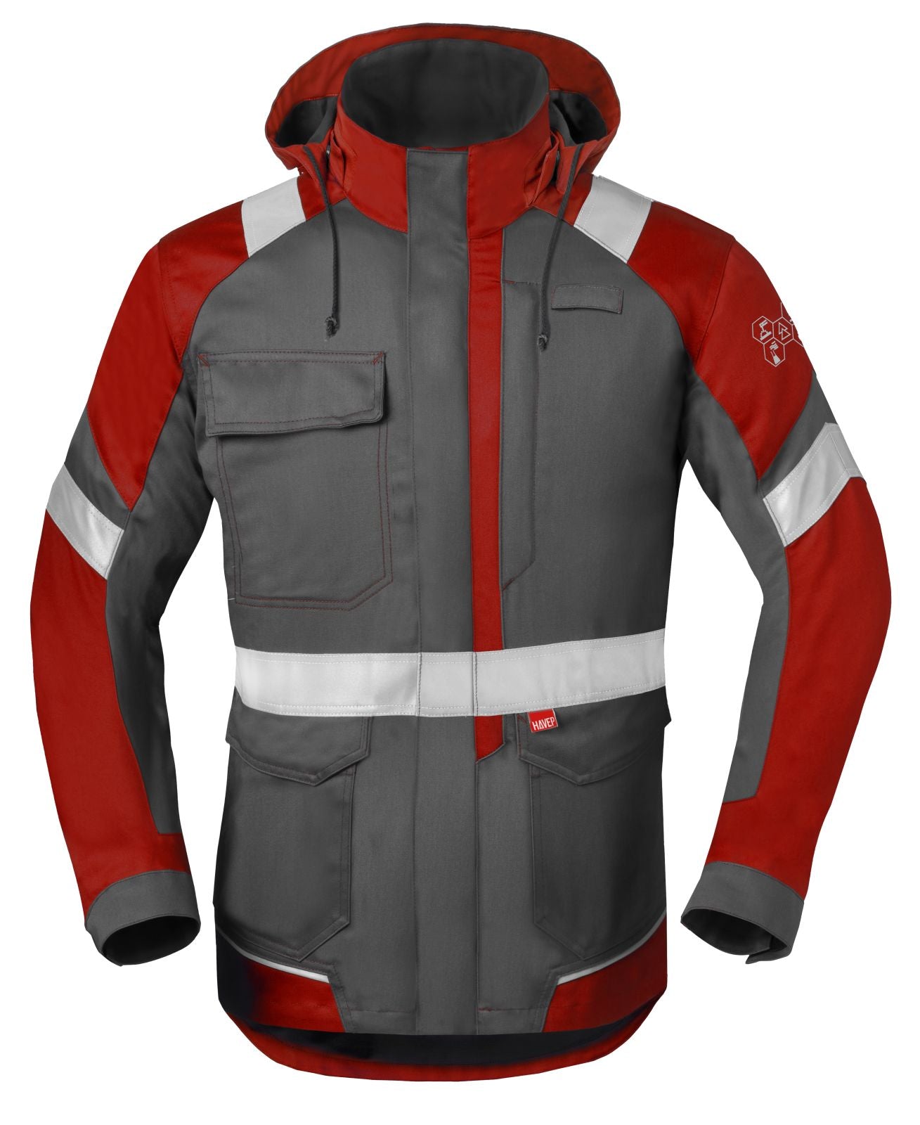Havep 5safety Image + Parka's 50286 houtskool-rood(AAB)