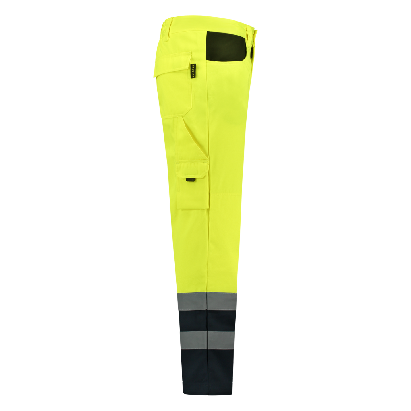 Tricorp Safety Broeken 503002-TWE3001 EN 471 Kniezakken Polyester- katoen fluo geel-marineblauw(fluoryellownavy)