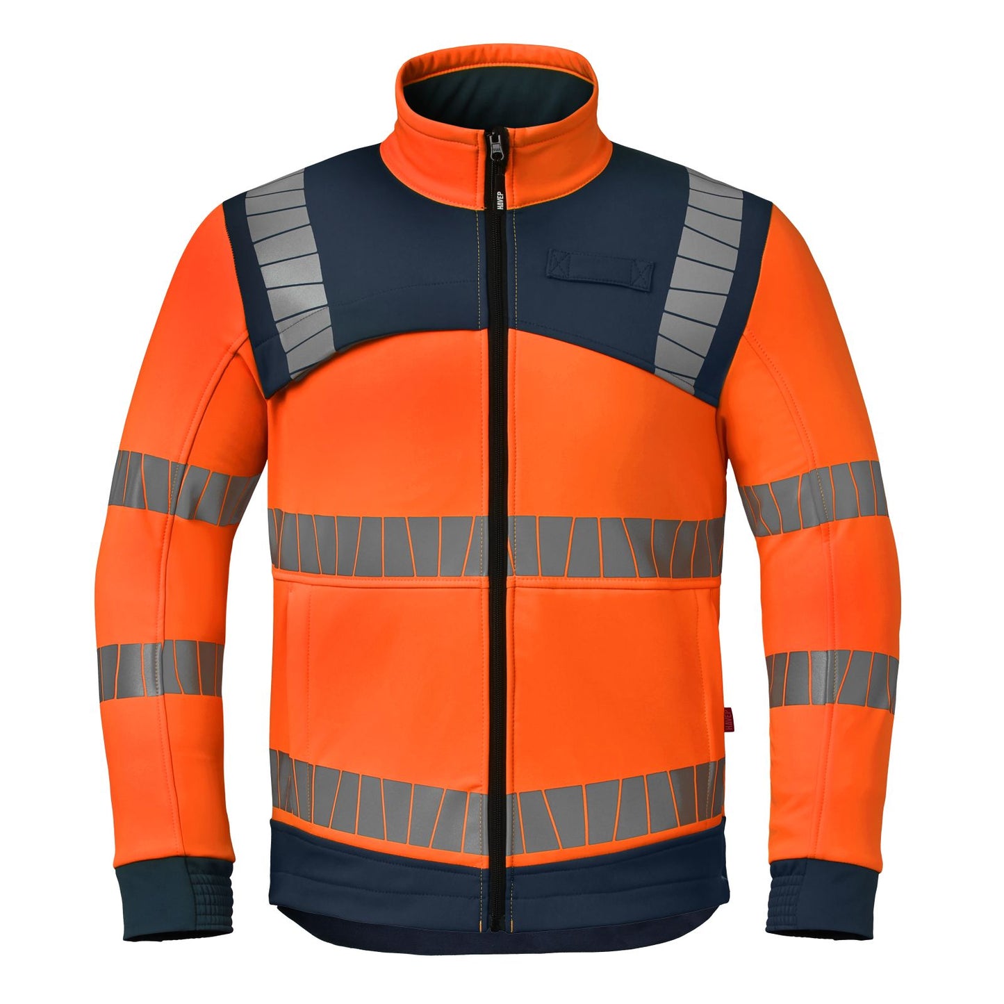 Havep High Visibility + Jassen 50413 softshell HiVis fluo oranje-indigo blauw(AQC)