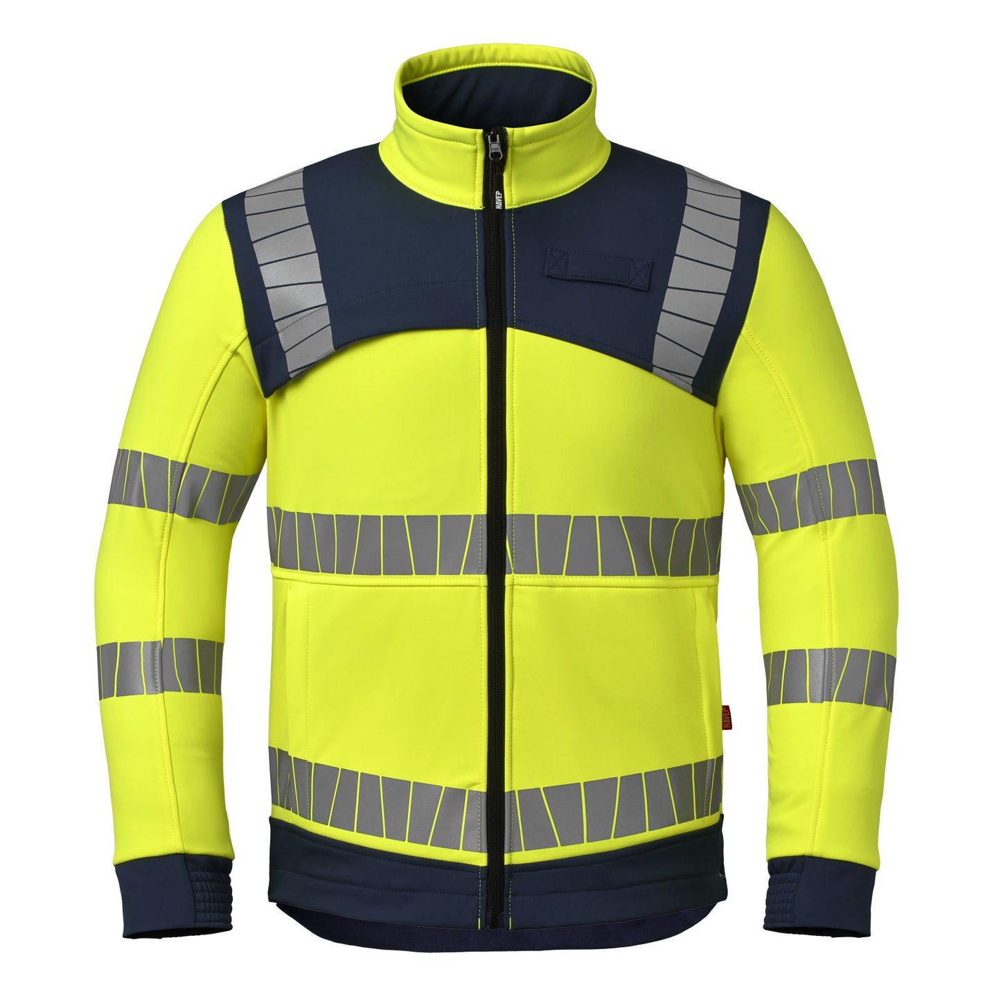 Havep High Visibility + Jassen 50413 softshell HiVis fluo geel-indigo blauw(ARB)