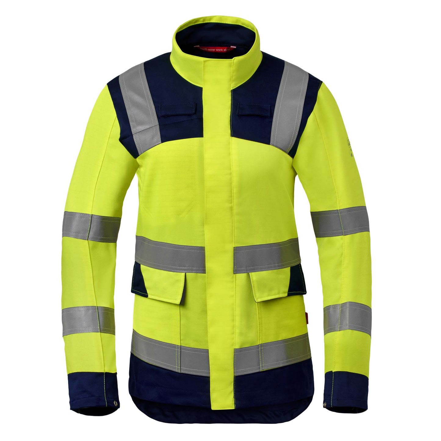Havep Multi Protector + Jas 50471 over de heup (colbert) Dames fluo geel-marine(AOV)