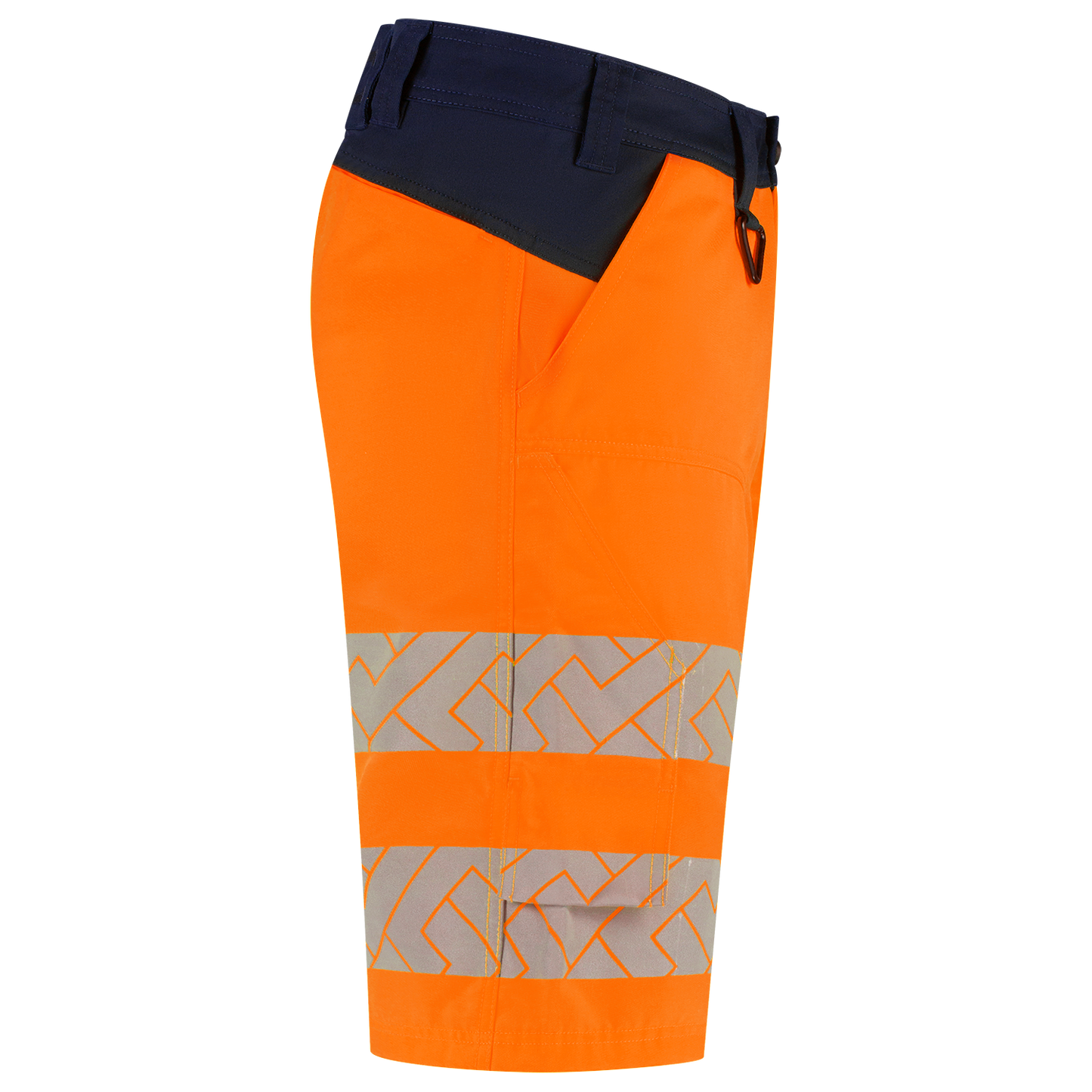 Tricorp Workwear High Vis Redefined Werkbroeken Kort 506124 Functional Stretch HiVis fluo oranje-inktblauw(fluororangeink)