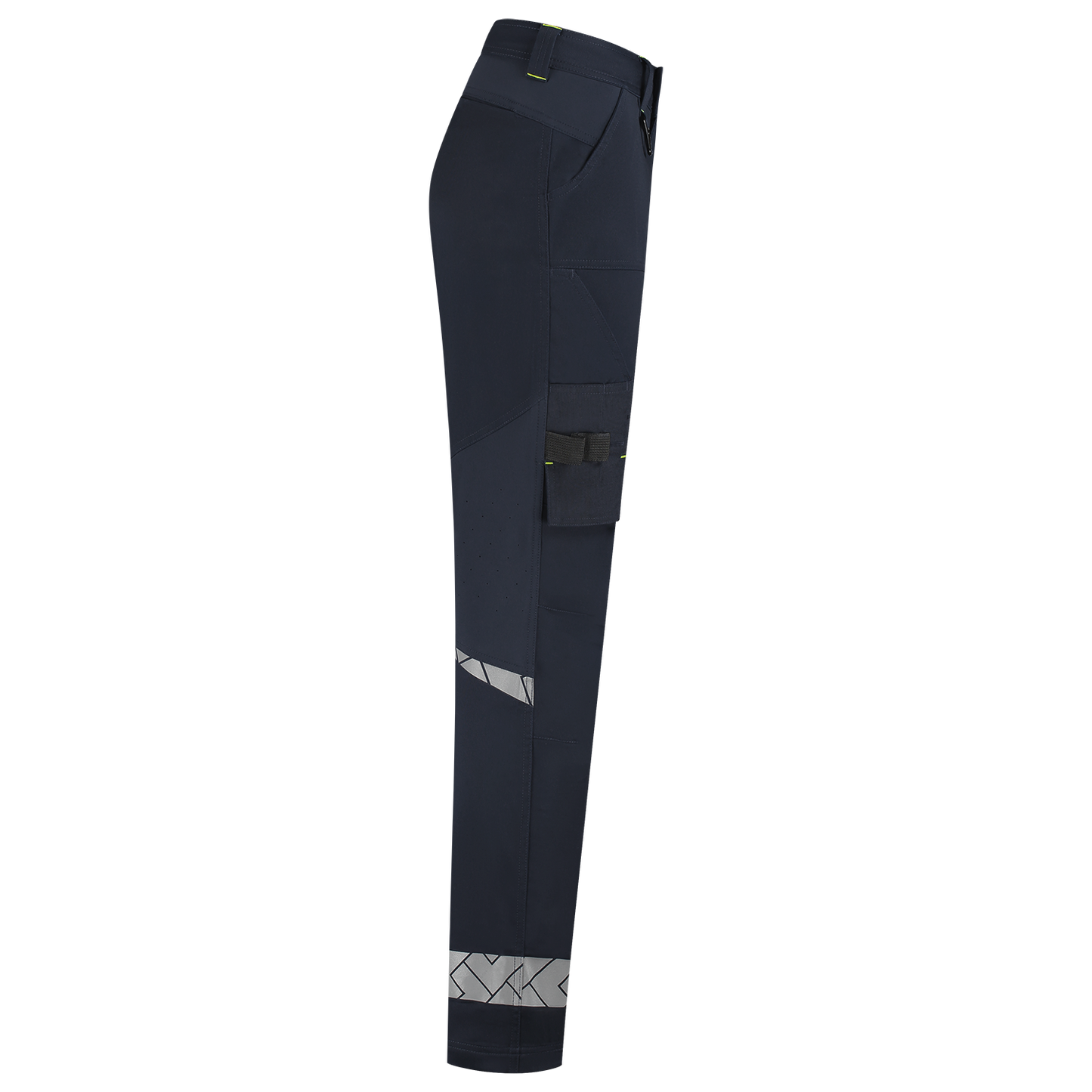 Tricorp Workwear Reflective Redefined Werkbroeken 506132 Functional Stretch Reflective Dames inktblauw-fluo geel(inkfluoryellow)