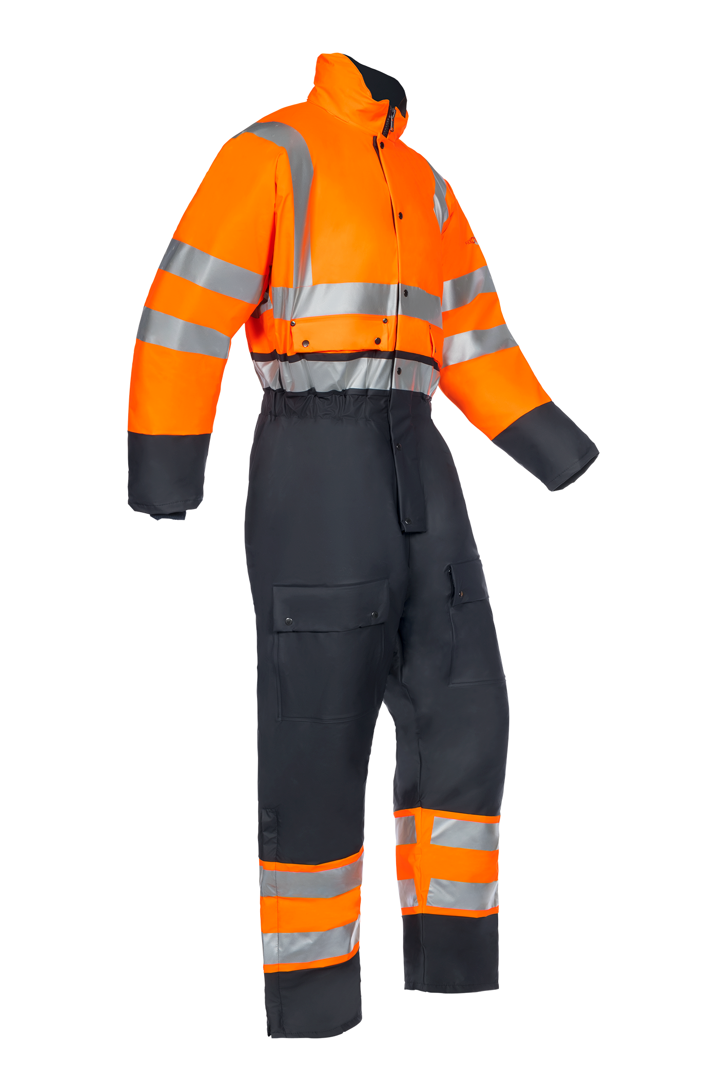 Sioen Overalls Rabaul fluo oranje-marineblauw