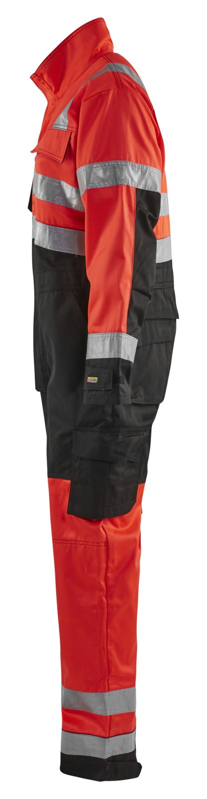 Blaklader Overalls 63731804 HiVis fluo rood-zwart(5599)