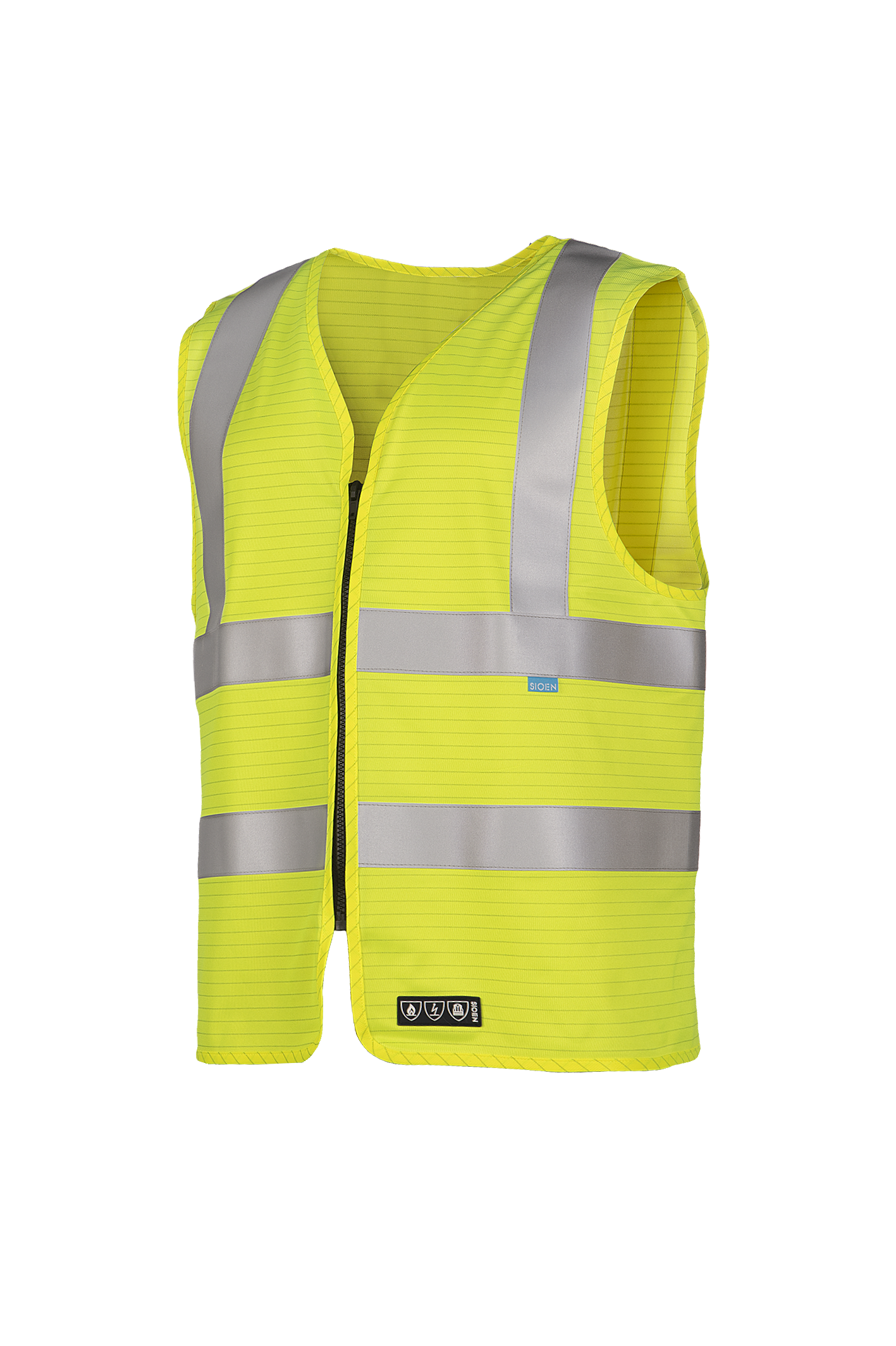 Sioen gilet Bertrix multinorm fluo geel