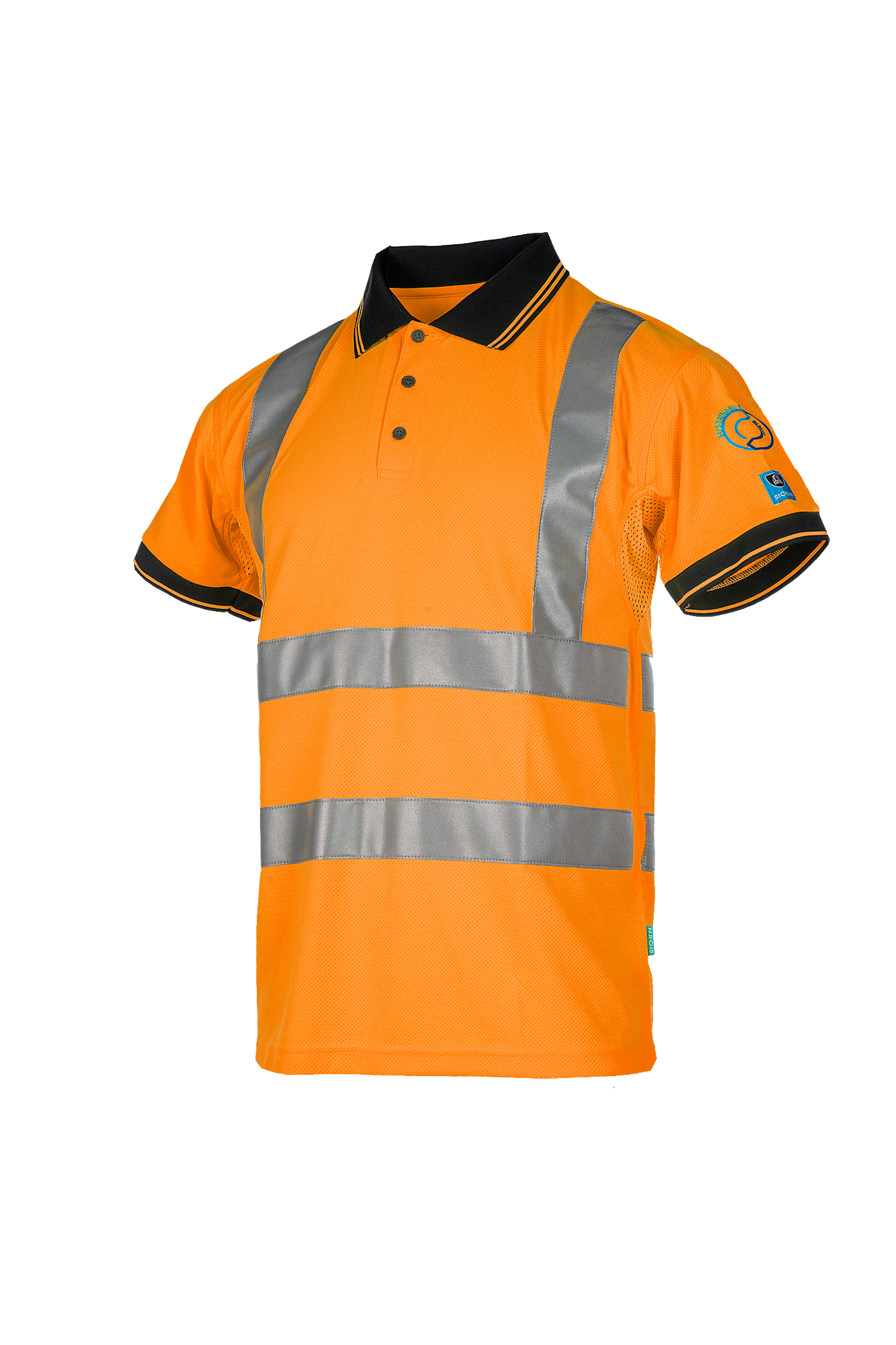Sioen polo Broby HiVis fluo oranje
