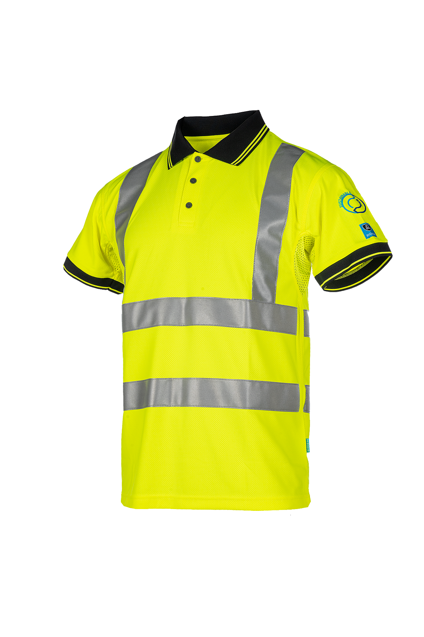 Sioen polo Broby HiVis fluo geel
