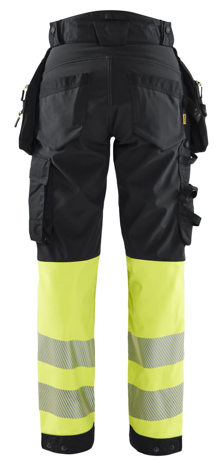 Blaklader High Vis Werkbroeken 71142513 dames HiVis waterdicht zwart-fluo geel(9933)