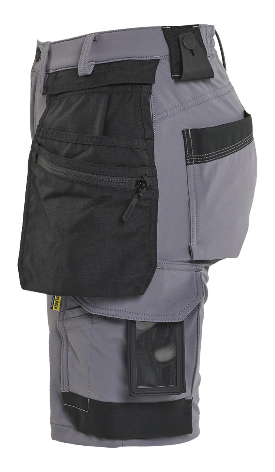 Blaklader Ambacht Dames Shorts 71241645 4-weg stretch midden grijs-zwart(9699)