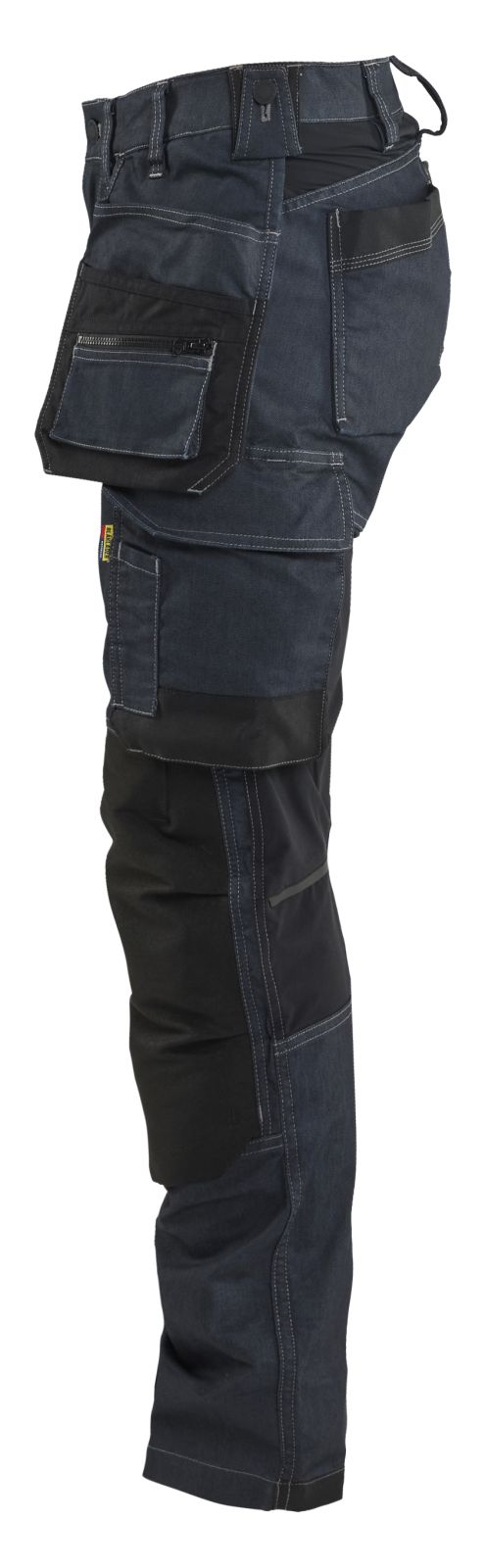 Blaklader Dames Werkbroek 71321141 denim stretch gereedschapszakken marineblauw-zwart(8999)
