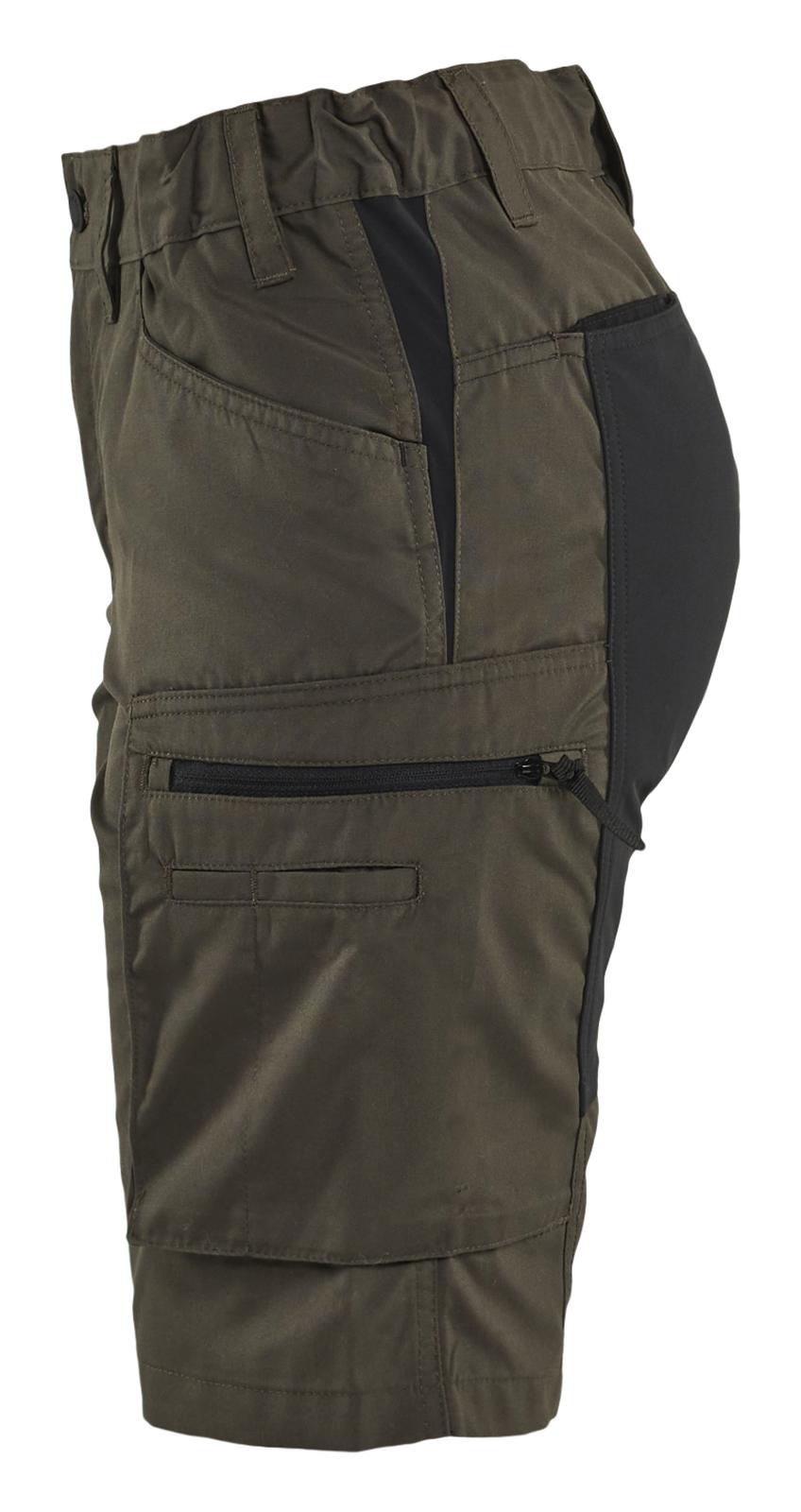 Blaklader Dames Service Short 71491845 stretch groen-zwart(4599)