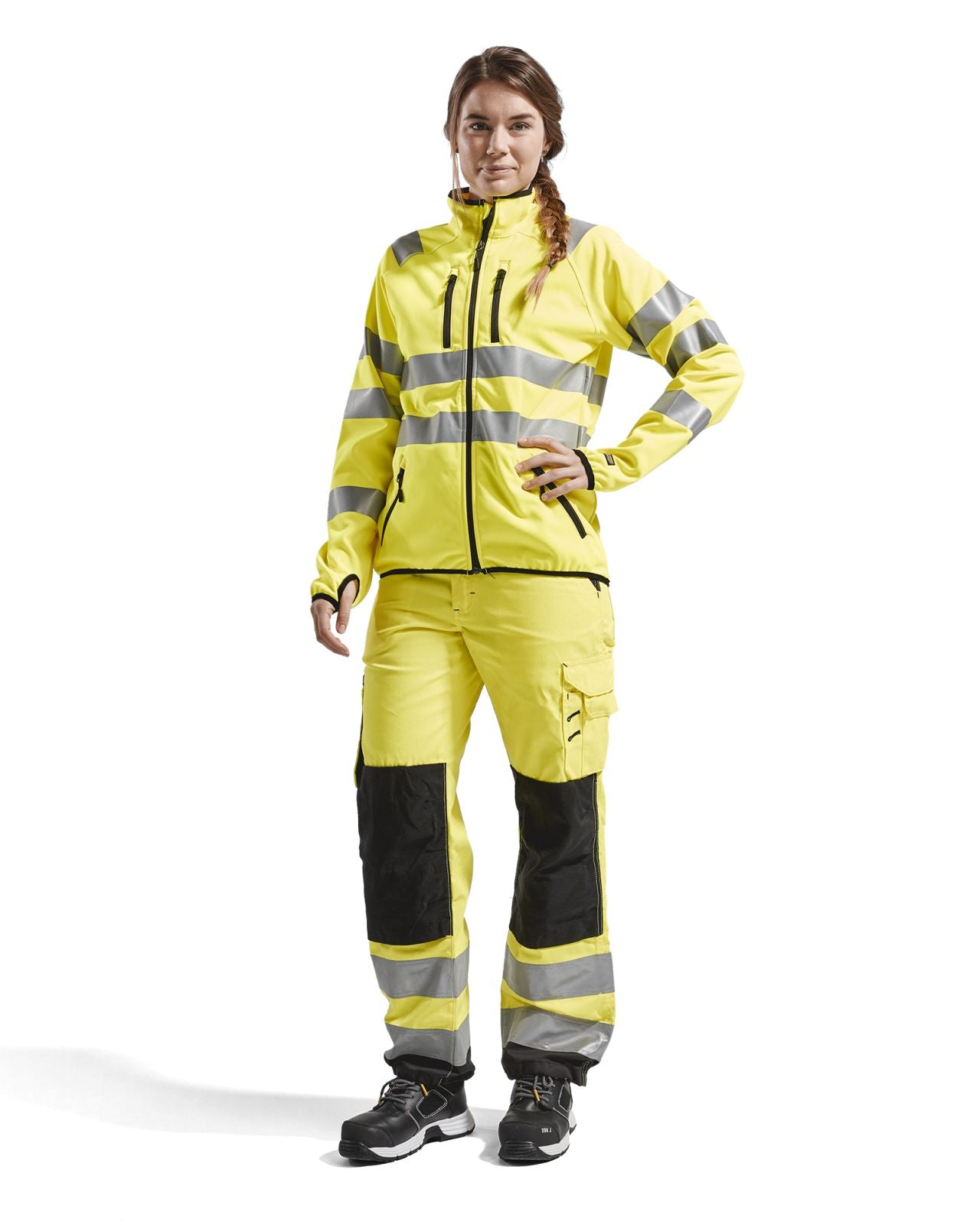 Blaklader Broeken 71551811 HiVis fluo geel-zwart(3399)