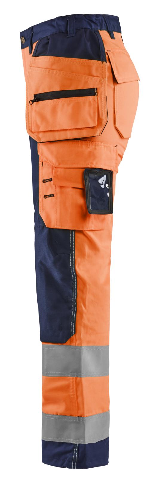 Blaklader Broeken 71561811 HiVis fluo oranje-marineblauw(5389)