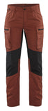 Blaklader Broeken 71591845 gebrand rood-zwart(5999)