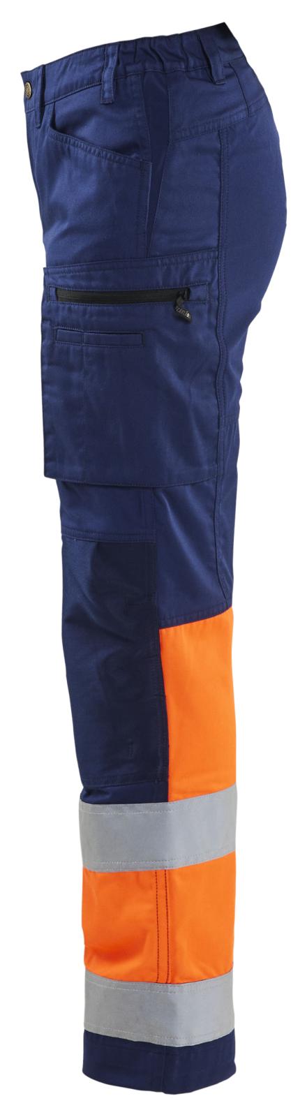 Blaklader High Vis Werkbroeken 71611811 HiVis stretch marineblauw-oranje(8953)
